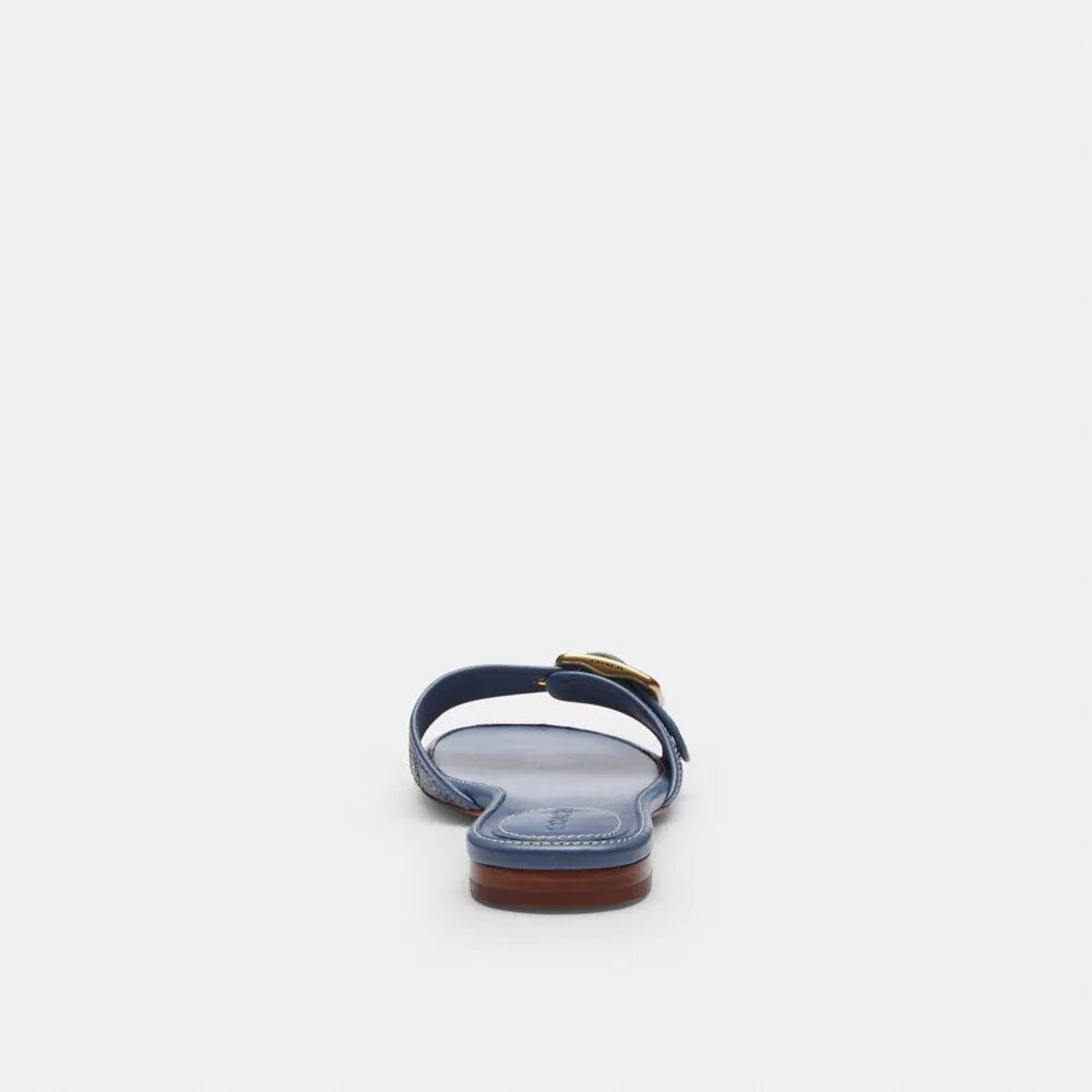 Margot-sandalen i Crystal Signature Denim