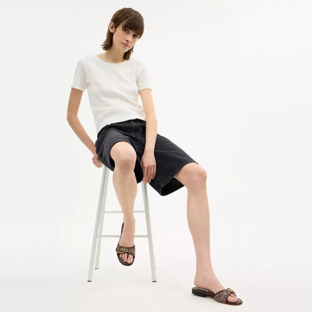 Margot-sandaler i vår signatur-jacquard