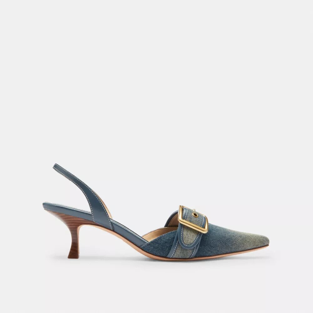 Margot-slingbacks i «Loved Denim»