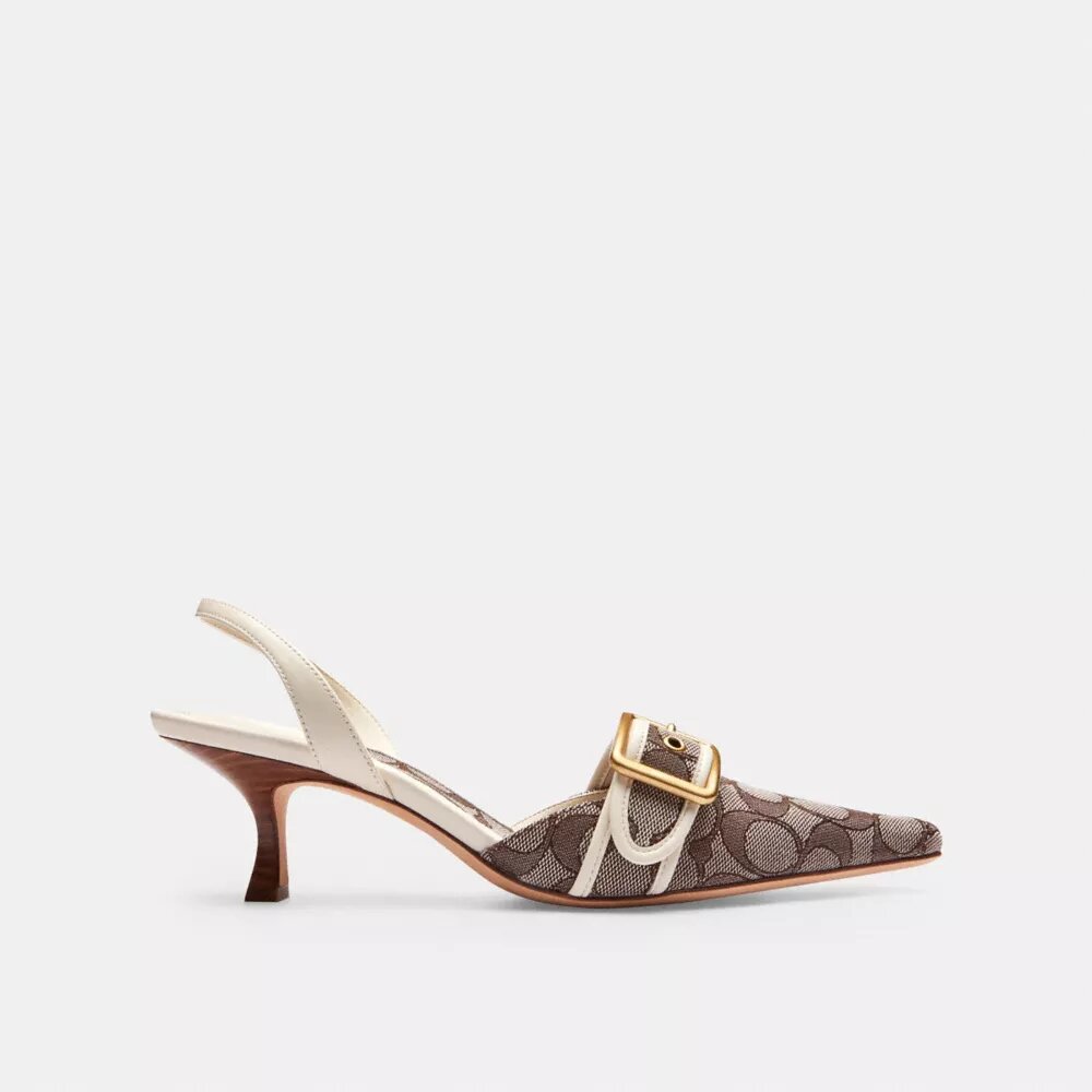 Margot-slingbacks i vårt karakteristiske jacquard