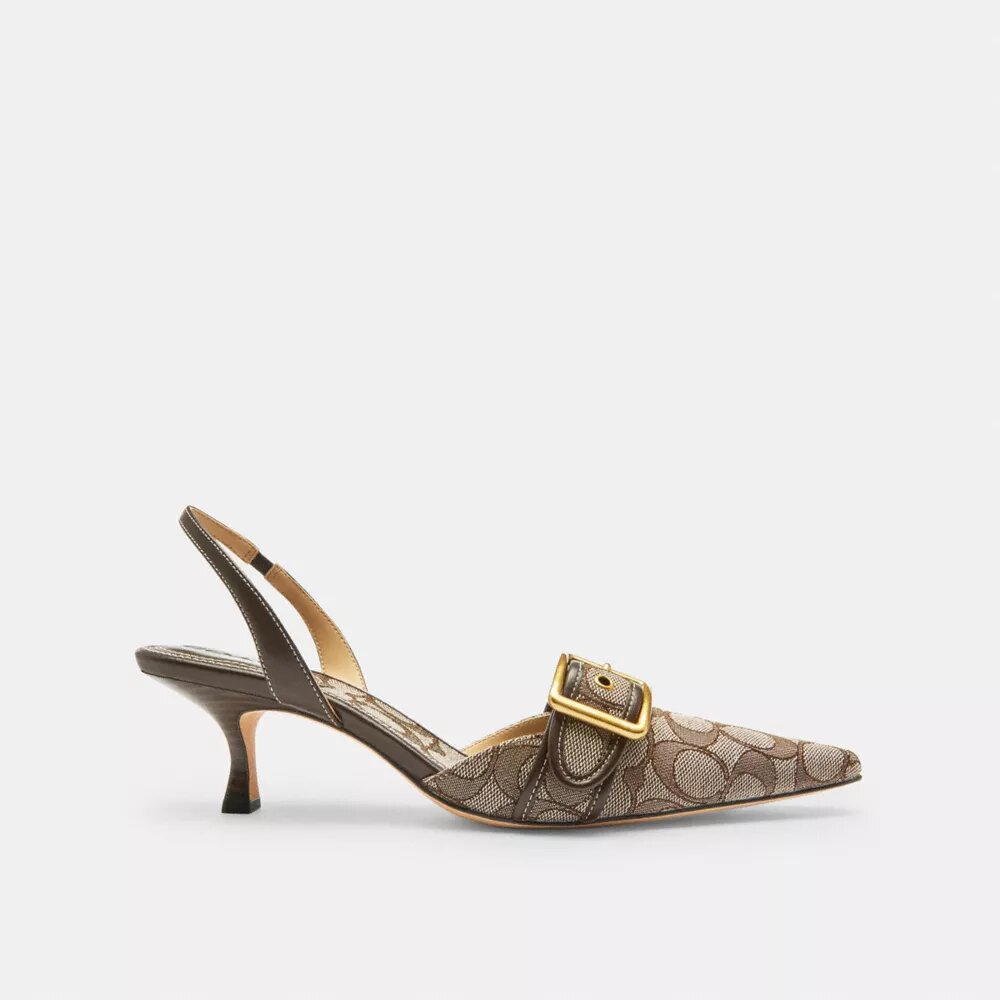 Margot-slingbacks i vårt karakteristiske jacquard