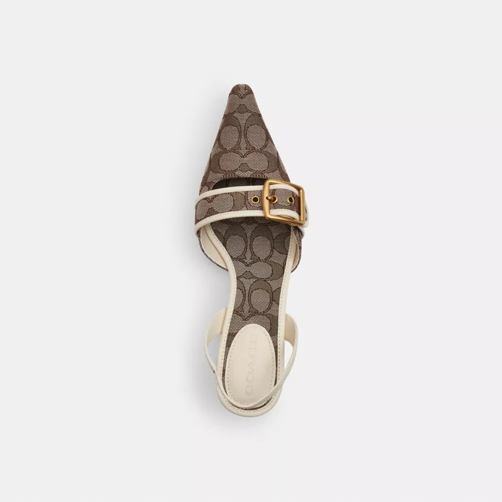 Margot-slingbacks i vårt karakteristiske jacquard
