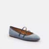 Mary Janes med dobbel spenne i «Loved Denim»