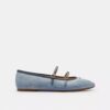 Mary Janes med dobbel spenne i «Loved Denim»