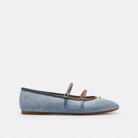 Mary Janes med dobbel spenne i «Loved Denim»