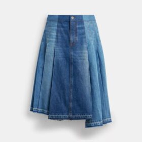 Maxi-jeansskjørt i økologisk bomull