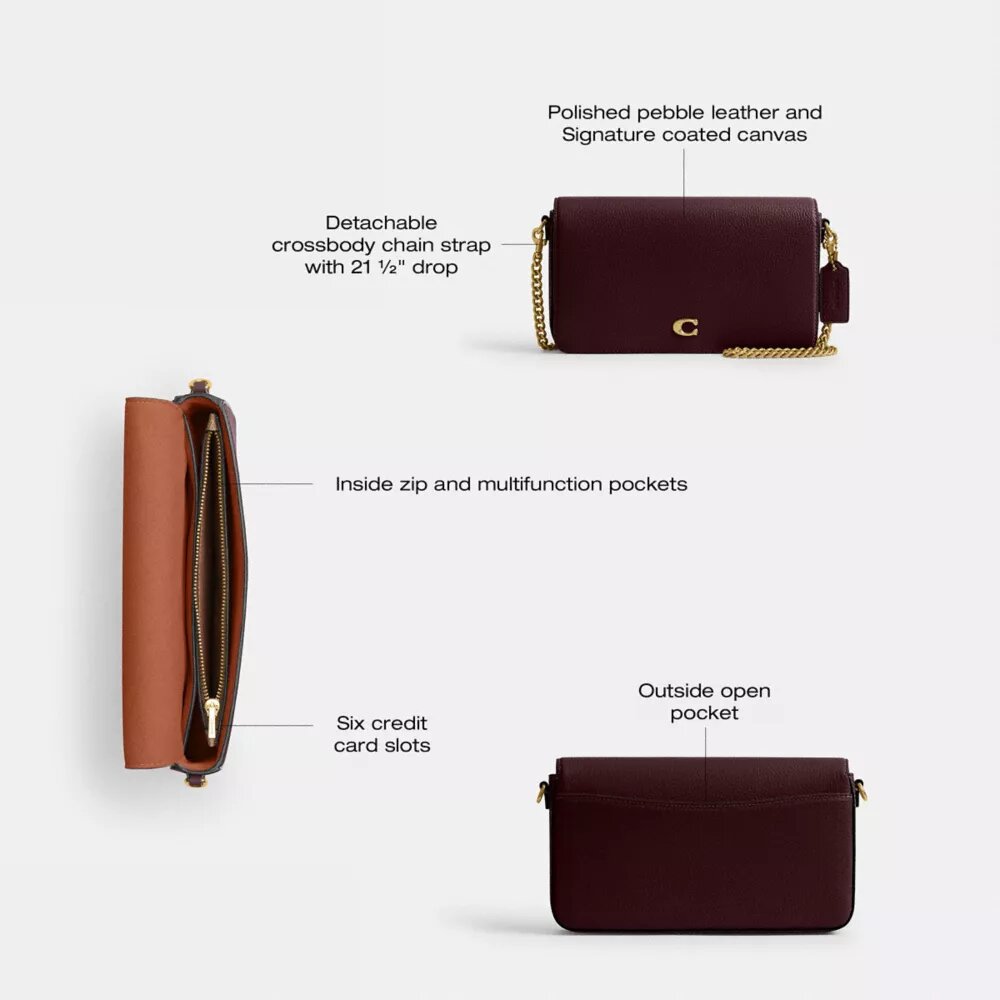 Mila-crossbody-veske med Signature Canvas
