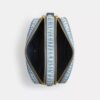 Mini Carey-crossbody-veske i «Loved Denim» med anheng