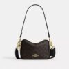 Mini Carey-crossbody-veske i Signature Canvas