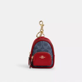 Mini Court Backpack-veskeanheng i Signature Canvas