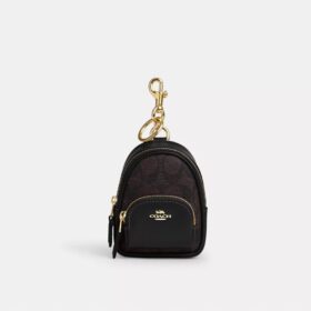 Mini Court Backpack-veskeanheng i Signature Canvas
