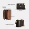 Mini Klare-crossbody-veske i Signature Canvas
