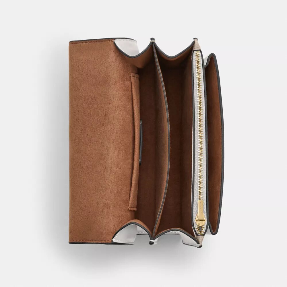 Mini Klare-crossbody-veske i Signature Canvas