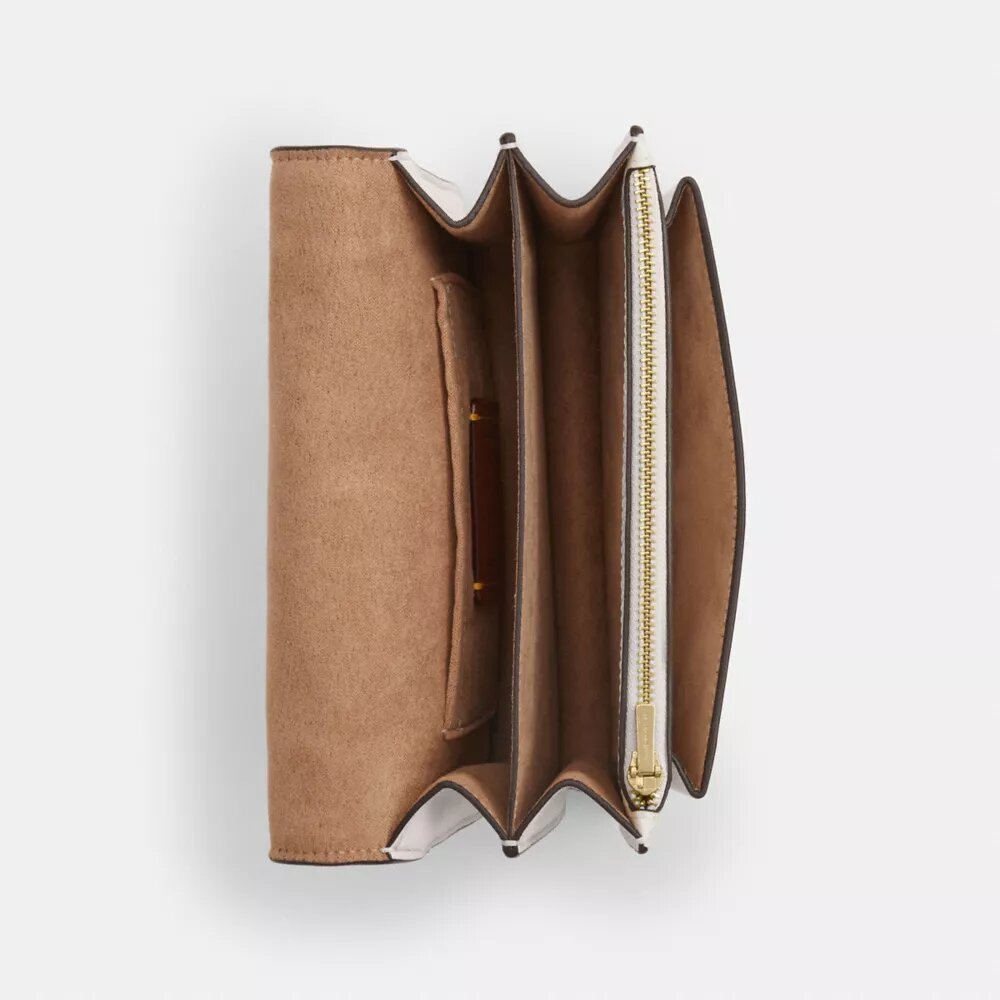 Mini Klare-crossbody-veske i Signature Canvas