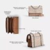 Mini Klare-crossbody-veske i Signature Canvas