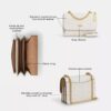 Mini Klare-crossbody-veske i Signature Canvas