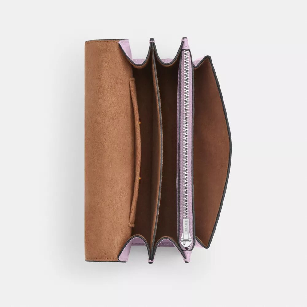 Mini Klare-crossbody-veske i signaturlær