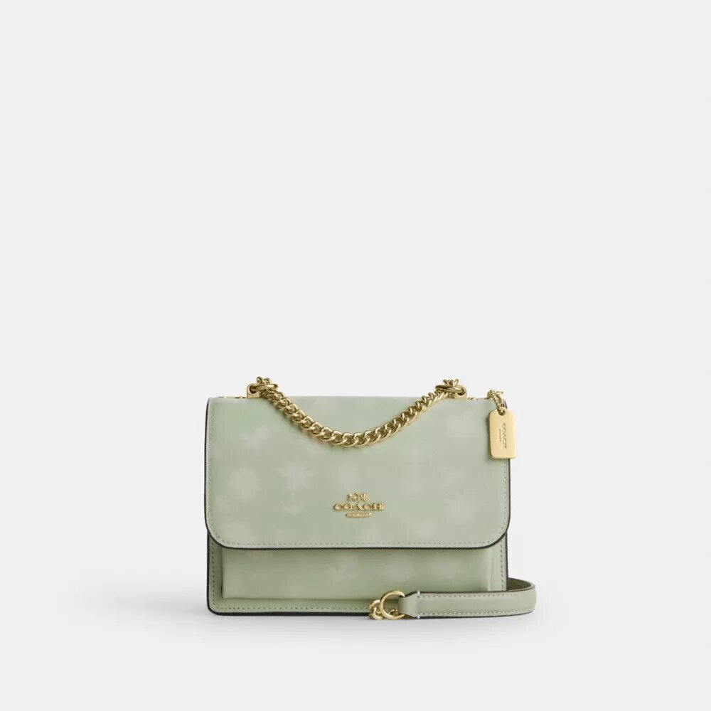 Mini Klare-crossbody-veske med blomstermønster