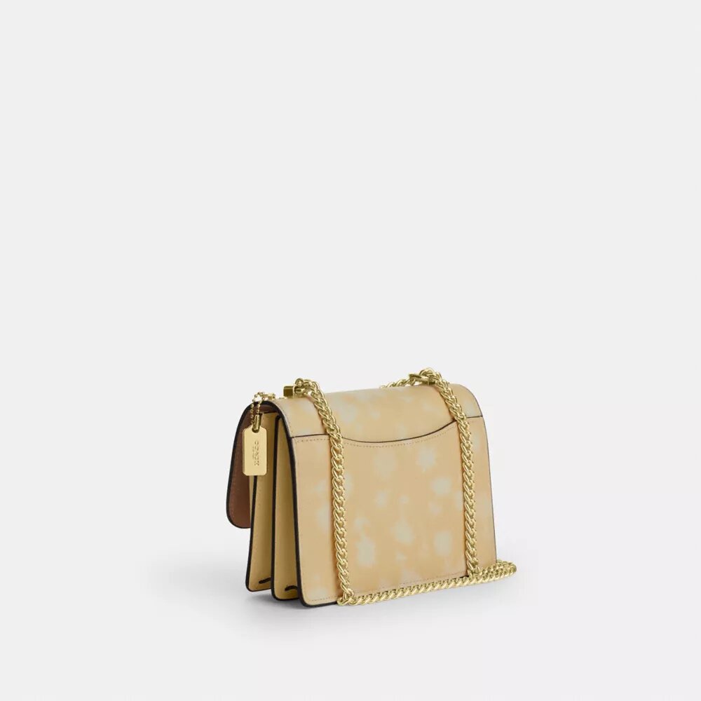 Mini Klare-crossbody-veske med blomstermønster