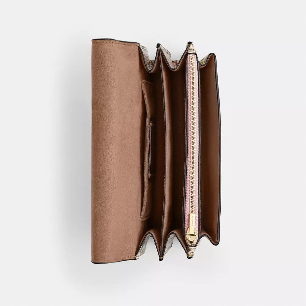 Mini Klare-crossbody-veske med blomstermønster