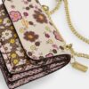 Mini Klare-crossbody-veske med blomstermønster