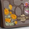 Mini-lommebok på kjede i signatur-jacquard med blomsterbroderi