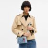 Mini Rowan-crossbody-veske i «Loved Denim» med anheng