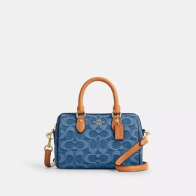 Mini Rowan-crossbody-veske i signaturdenim