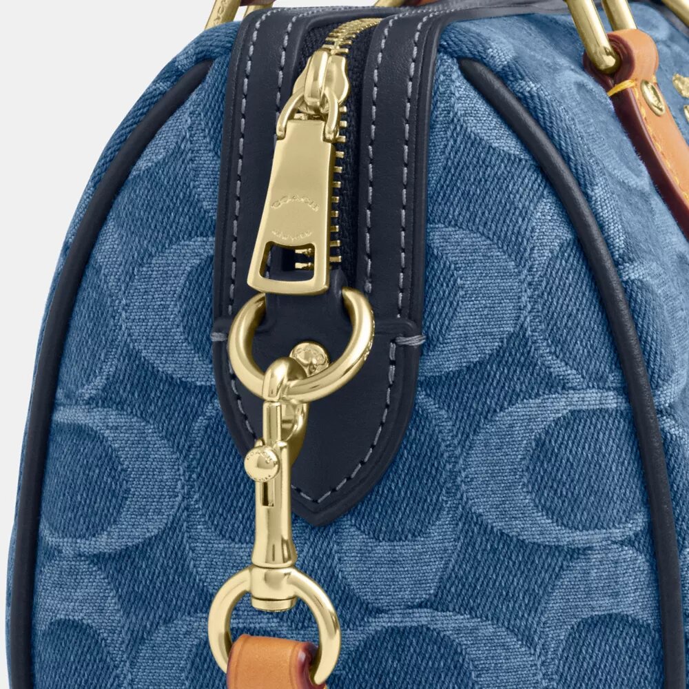 Mini Rowan-crossbody-veske i signaturdenim