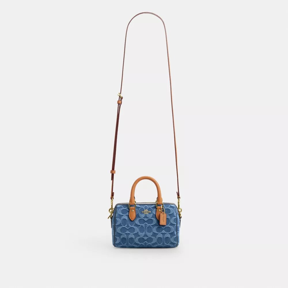 Mini Rowan-crossbody-veske i signaturdenim