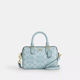 Mini Rowan-crossbody-veske i Signature Canvas