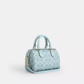 Mini Rowan-crossbody-veske i Signature Canvas