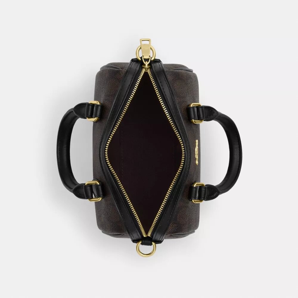 Mini Rowan-crossbody-veske i Signature Canvas