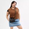Mini Rowan-crossbody-veske i Signature Canvas