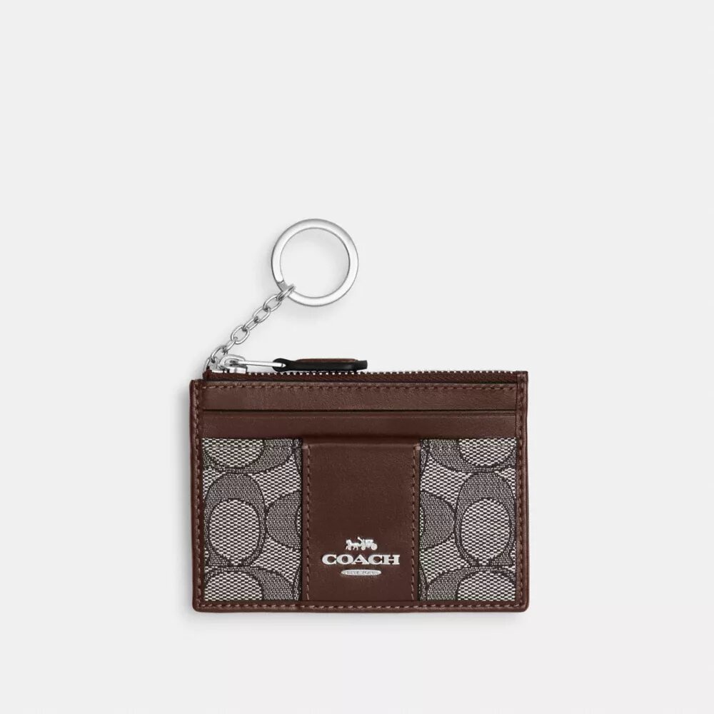 Mini Skinny ID-etui i signatur-jacquard