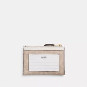 Mini Skinny ID-etui i Signature Canvas