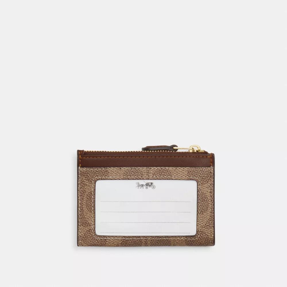 Mini Skinny ID-etui i Signature Canvas