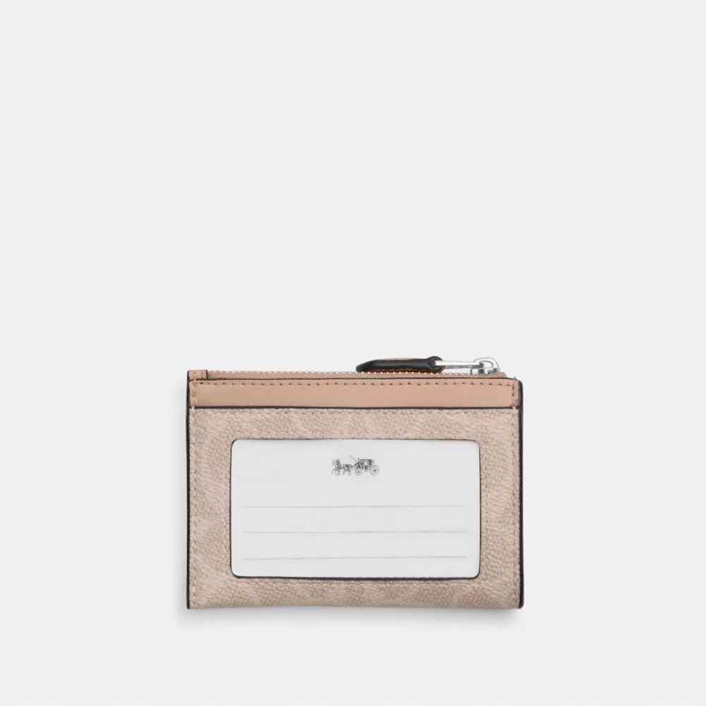 Mini Skinny ID-etui i Signature Canvas
