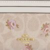 Mini Skinny ID-etui i Signature Canvas med blomstermønster