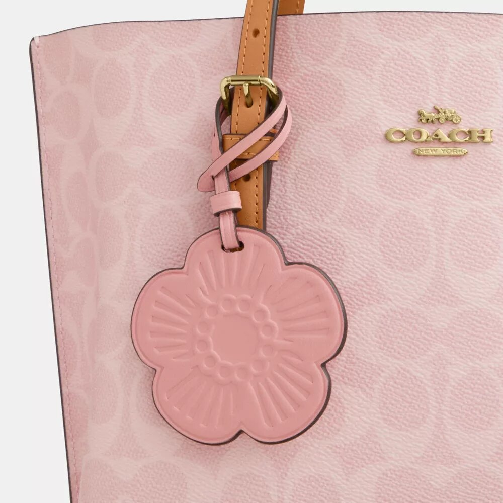 Mollie-tote-veske 25 i Signature Canvas med anheng