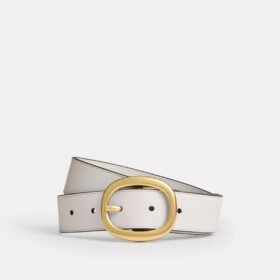 Ovalt belte med spenne, 32 mm