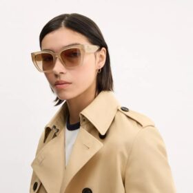 Oversized solbriller i cat-eye-stil