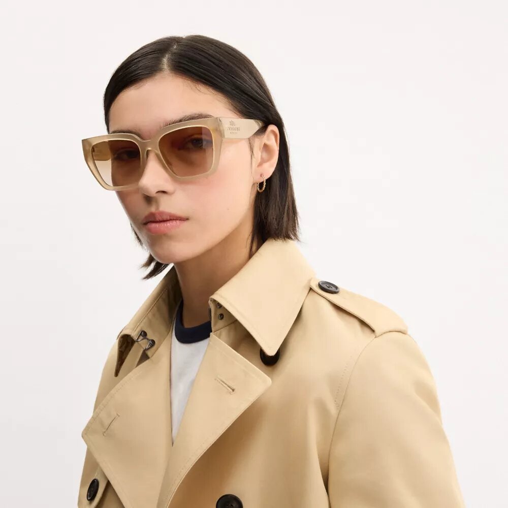 Oversized solbriller i cat-eye-stil