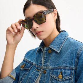 Oversized solbriller i cat-eye-stil