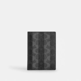 Pass- og kortetui i Signature Canvas med striper