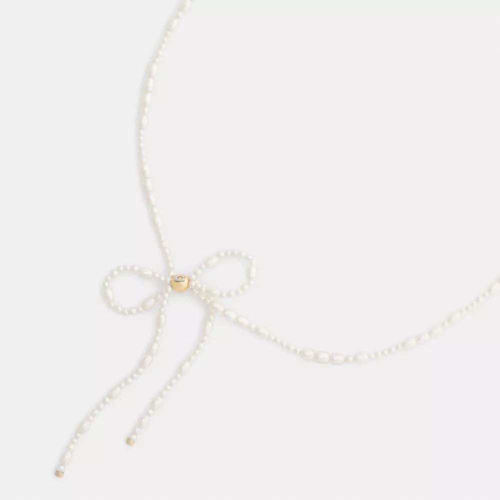 Perle-sløyfe-choker