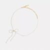 Perle-sløyfe-choker