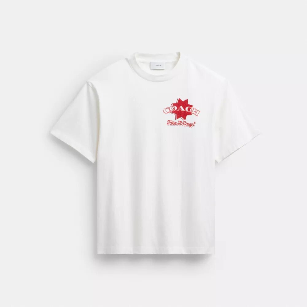 Pizza Relaxed T-shirt i økologisk bomull