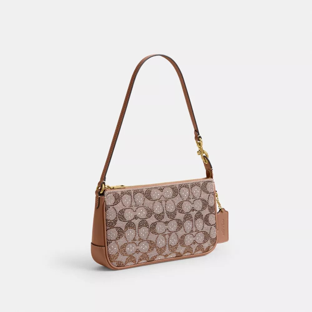 Plaza-veske i Crystal Signature-jacquard