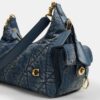 Pocket Juliet-veske 30 i regenerativ bomullsdenim med vattering